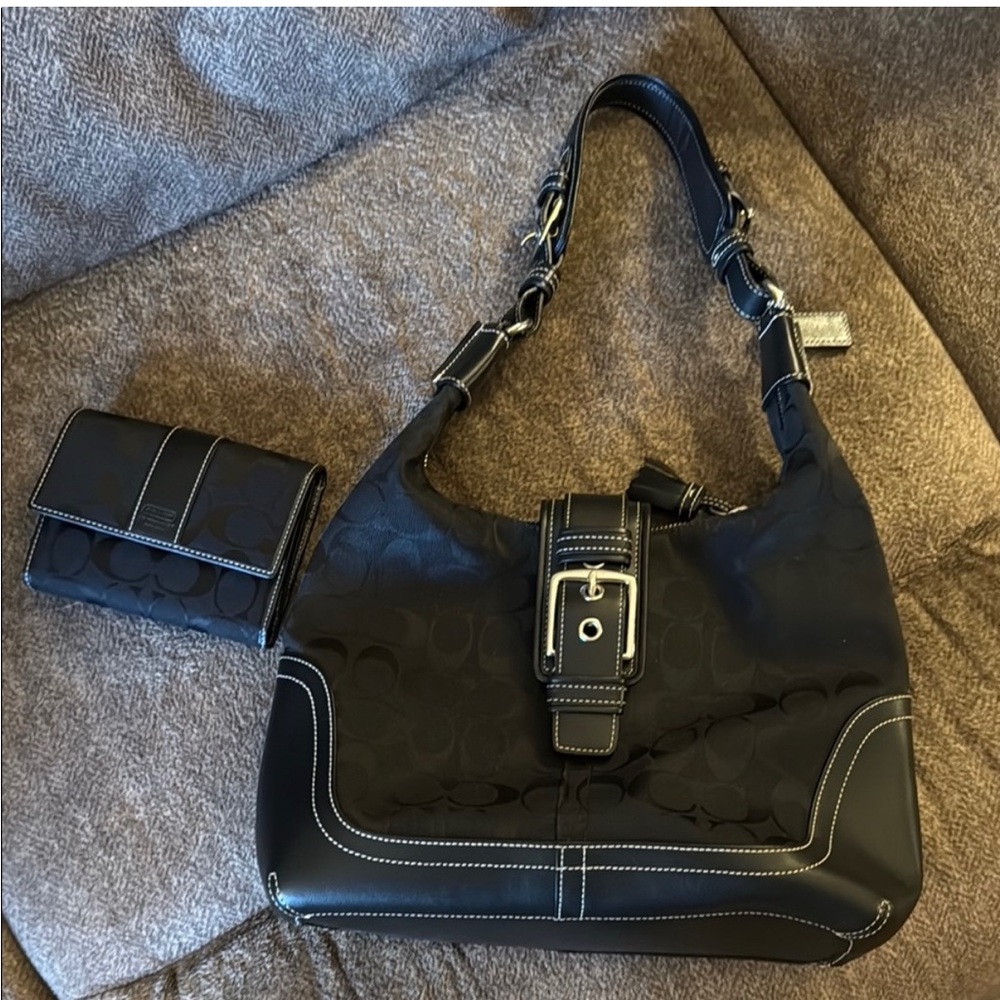 COACH Handbag and Wallet Set